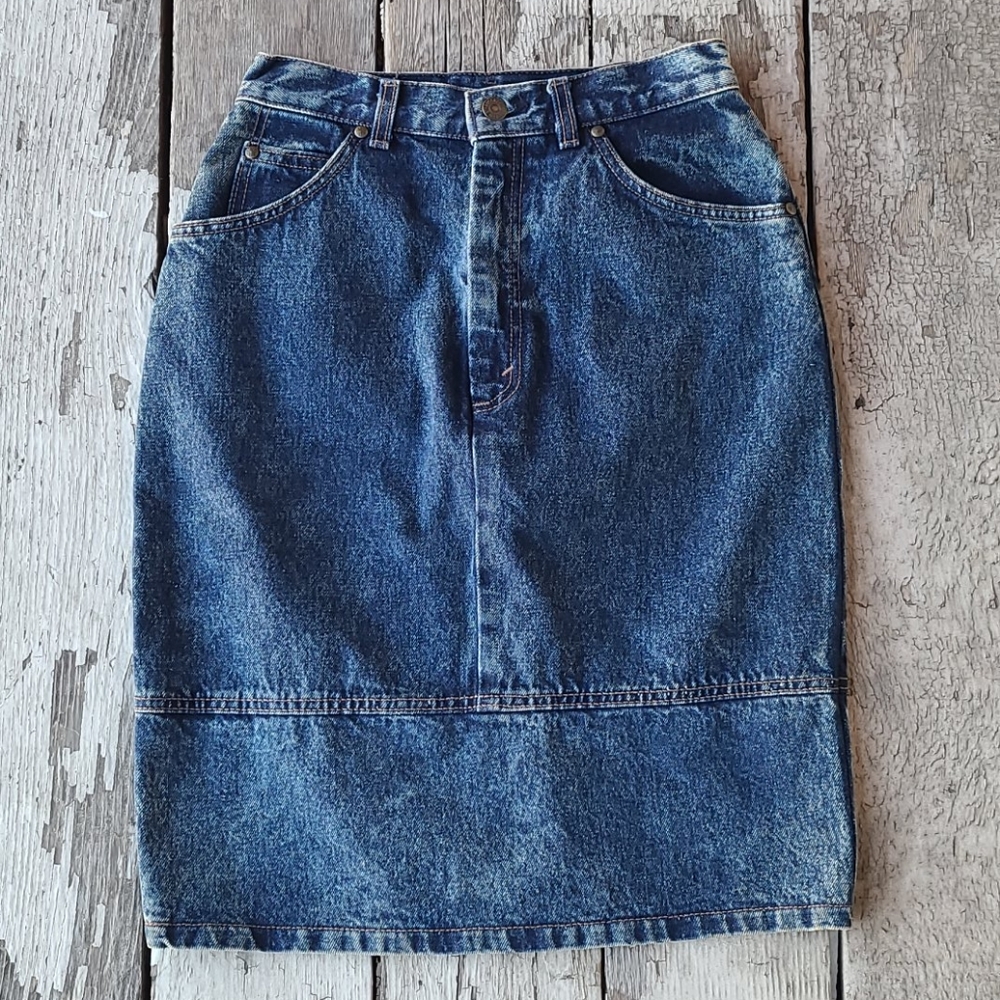 Rare Levi's Dark Denim Skirt Made In USA 🇺🇸